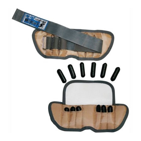 Fabrication Enterprises Cuff Adjustable Pediatric Ankle Weight, 2 lb., Tan, 1 Pair 10-3335-2